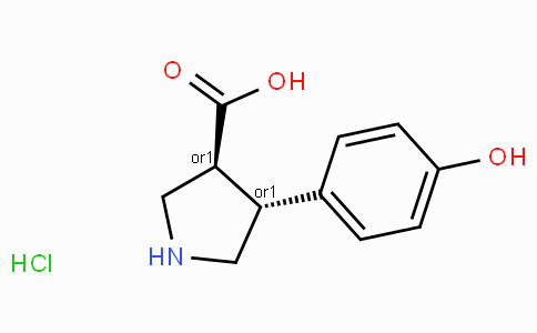 (+/-)-trans-4-(4-hydroxy-phenyl)-pyrrolidine-3-carboxylic acid-HCl