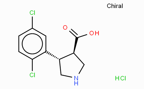 (+/-)-trans-4-(2,5-dichloro-phenyl)-pyrrolidine-3-carboxylic acid-HCl