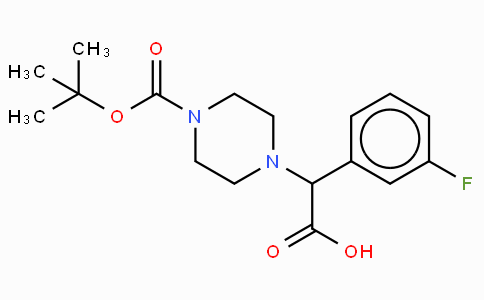 2-(4-Boc-piperazinyl)-2-(3-fluoro-phenyl)-acetic acid