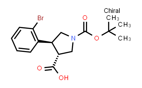 (3R,4S)-4-(2-Bromophenyl)-1-(tert-butoxycarbonyl)pyrrolidine-3-carboxylic acid