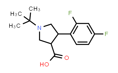 1-(tert-Butyl)-4-(2,4-difluorophenyl)pyrrolidine-3-carboxylic acid