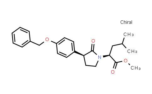 (S)-Methyl 2-((S)-3-(4-(benzyloxy)phenyl)-2-oxopyrrolidin-1-yl)-4-methylpentanoate