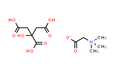 2-(Trimethylammonio)acetate compound with 2-hydroxypropane-1,2,3-tricarboxylic acid (1:1)