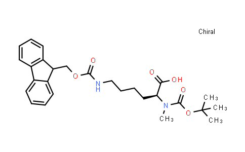 (S)-6-((((9H-Fluoren-9-yl)methoxy)carbonyl)amino)-2-((tert-butoxycarbonyl)(methyl)amino)hexanoic acid
