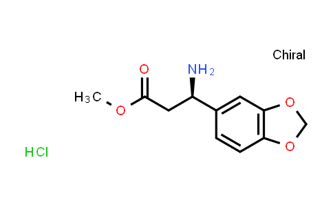(R)-Methyl 3-amino-3-(benzo[d][1,3]dioxol-5-yl)propanoate hydrochloride