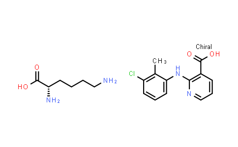 L-Lysinemono (2-((3-chloro-2-methylphenyl)amino)-3-pyridinecarboxylate)