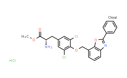 (S)-Methyl 2-amino-3-(3,5-dichloro-4-((2-phenylbenzo[d]oxazol-7-yl)methoxy)phenyl)propanoate hydrochloride