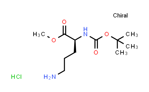 (S)-Methyl 5-amino-2-((tert-butoxycarbonyl)amino)pentanoate hydrochloride