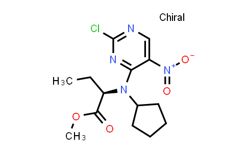 (R)-Methyl 2-((2-chloro-5-nitropyrimidin-4-yl)(cyclopentyl)amino)butanoate