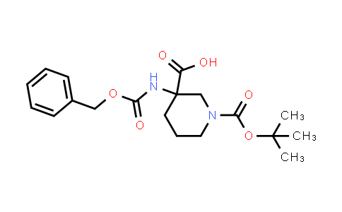 3-(((Benzyloxy)carbonyl)amino)-1-(tert-butoxycarbonyl)piperidine-3-carboxylic acid