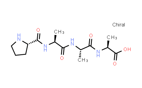 (S)-2-((S)-2-((S)-2-((S)-Pyrrolidine-2-carboxamido)propanamido)propanamido)propanoic acid