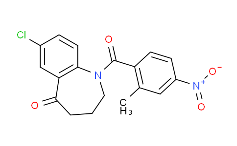 7-Chloro-1,2,3,4-tetrahydro-1-(2-methyl-4-nitrobenzoyl)-5H-1-benzazepin-5-one