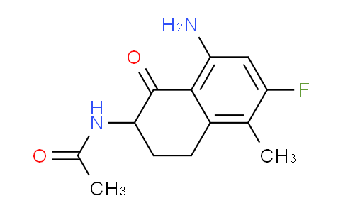 N-(8-amino-6-fluoro-5-methyl-1-oxo-3,4-dihydro-2H-naphthalen-2-yl)acetamide