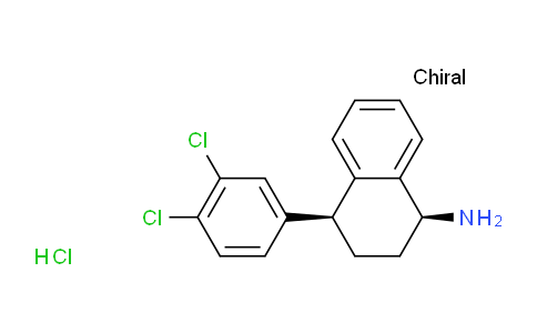 1-NAPHTHALENAMINE, 4-(3,4-DICHLOROPHENYL)-1,2,3,4-TETRAHYDRO-, HYDROCHLORIDE, (1S,4S)-