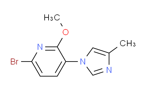 6-Bromo-2-methoxy-3-(4-methyl-1H-imidazol-1-yl)pyridine