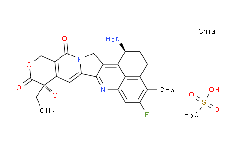 (1S,9S)-1-Amino-9-ethyl-5-fluoro-9-hydroxy-4-methyl-2,3,12,15-tetrahydrobenzo[de]pyrano[3',4':6,7]indolizino[1,2-b]quinoline-10,13(1H,9H)-dione methanesulfonate