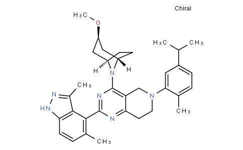 91813 - (1S,3r,5R)-8-(5,6,7,8-tetrahydro-6-(5-isopropyl-2-methylphenyl)-2-(3,5-dimethyl-1H-indazol-4-yl) | CAS 1421249-72-0
