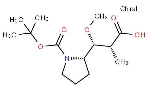 91713 - (2R,3R)-3-((S)-1-(tert-Butoxycarbonyl)pyrrolidin-2-yl)-3-methoxy-2-methylpropanoic acid | CAS 120205-50-7