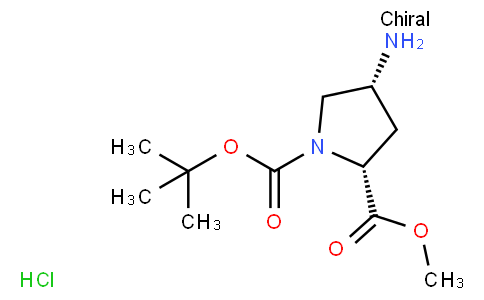 80317 - (2R,4R)-1-tert-Butyl 2-methyl 4-aminopyrrolidine-1,2-dicarboxylate hydrochloride | CAS 1217474-04-8