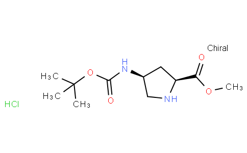90117 - (2S,4S)-Methyl 4-((tert-butoxycarbonyl)amino)pyrrolidine-2-carboxylate hydrochloride | CAS 1217779-15-1