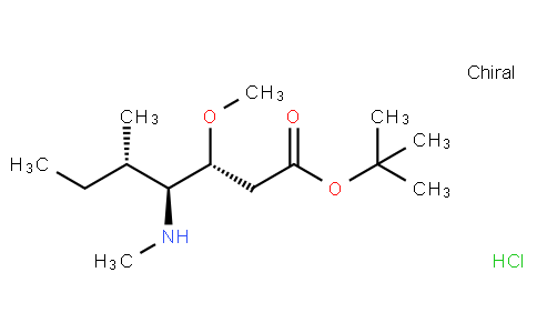 91712 - (3R,4S,5S)-tert-butyl 3-methoxy-5-methyl-4-(methylamino)heptanoatehydrochloride | CAS 120205-48-3