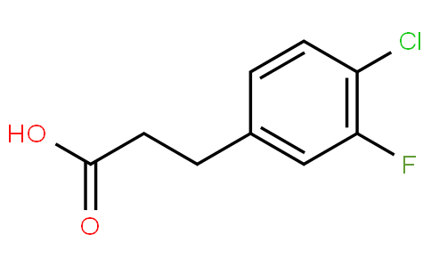 90619 - 3-(4-Chloro-3-fluorophenyl)propionic acid | CAS 881189-65-7