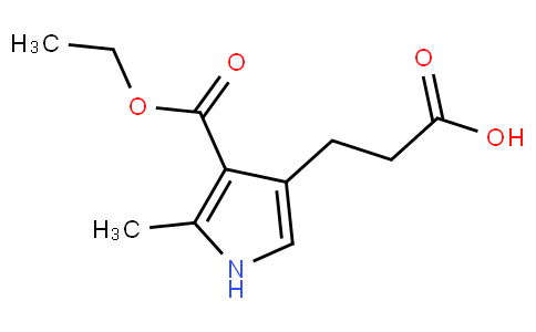 82710 - 3-(4-ethoxycarbonyl-5-methyl-1H-pyrrol-3-yl)propanoic acid | CAS 38664-16-3