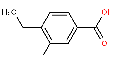 80312 - 4-ethyl-3-iodanyl-benzoic acid | CAS 103441-03-8