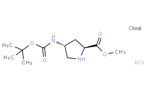 90601 - Methyl (2S,4R)-4-Boc-aminopyrrolidine-2-carboxylate hydrochloride | CAS 913742-54-8
