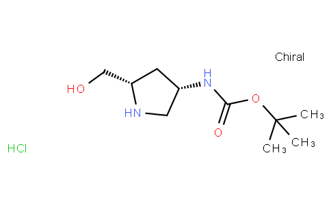 90115 - tert-butyl ((3S,5S)-5-(hydroxymethyl)pyrrolidin-3-yl)carbamate hydrochloride | CAS 1217680-19-7