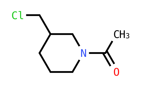 1-[3-(Chloromethyl)piperidin-1-yl]ethan-1-one