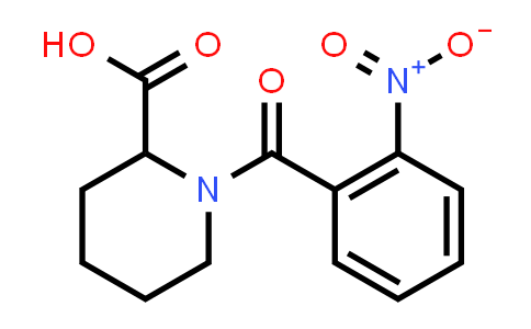 1-(2-Nitrobenzoyl)piperidine-2-carboxylic acid