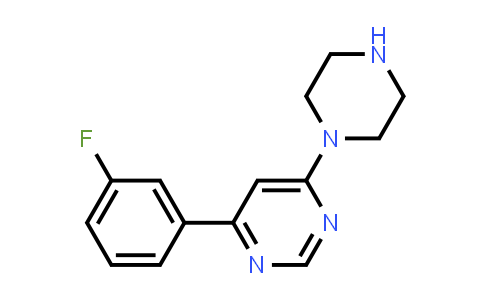 4-(3-Fluorophenyl)-6-piperazin-1-ylpyrimidine