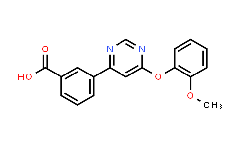 3-[6-(2-Methoxyphenoxy)pyrimidin-4-yl]benzoic acid