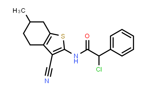 2-Chloro-n-(3-cyano-6-methyl-4,5,6,7-tetrahydro-1-benzothien-2-yl)-2-phenylacetamide