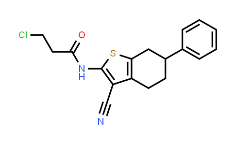 3-Chloro-N-(3-cyano-6-phenyl-4,5,6,7-tetrahydro-1-benzothien-2-YL)propanamide