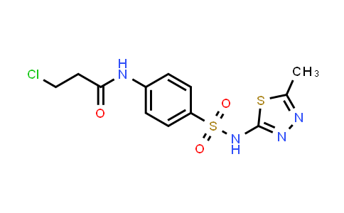 3-Chloro-N-(4-{[(5-methyl-1,3,4-thiadiazol-2-YL)amino]sulfonyl}phenyl)propanamide