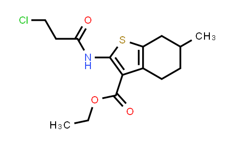 Ethyl 2-[(3-chloropropanoyl)amino]-6-methyl-4,5,6,7-tetrahydro-1-benzothiophene-3-carboxylate