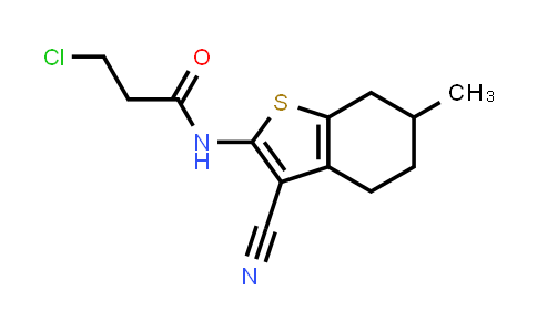 3-Chloro-N-(3-cyano-6-methyl-4,5,6,7-tetrahydro-1-benzothien-2-YL)propanamide