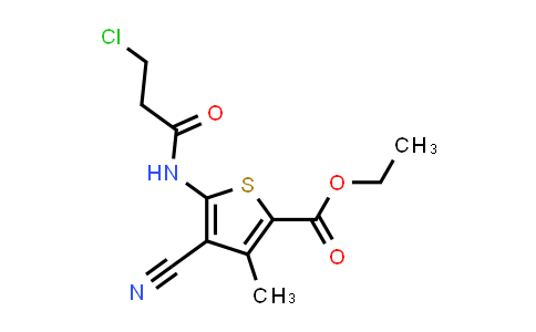 Ethyl 5-[(3-chloropropanoyl)amino]-4-cyano-3-methylthiophene-2-carboxylate