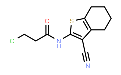 3-Chloro-N-(3-cyano-4,5,6,7-tetrahydro-1-benzothien-2-YL)propanamide