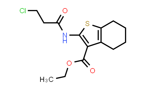 Ethyl 2-[(3-chloropropanoyl)amino]-4,5,6,7-tetrahydro-1-benzothiophene-3-carboxylate