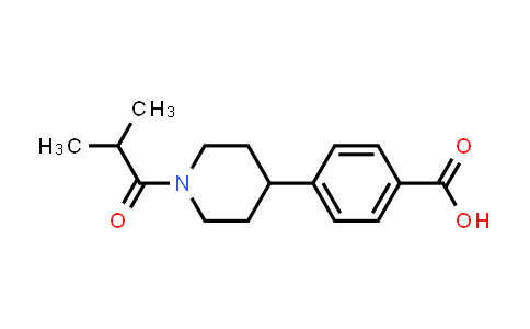 4-(1-Isobutyrylpiperidin-4-yl)benzoic acid