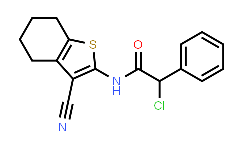 2-Chloro-n-(3-cyano-4,5,6,7-tetrahydro-1-benzothien-2-yl)-2-phenylacetamide