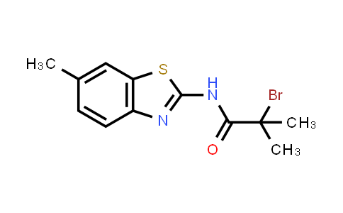 2-Bromo-2-methyl-N-(6-methyl-1,3-benzothiazol-2-YL)propanamide