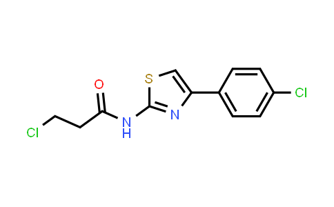 3-Chloro-N-[4-(4-chlorophenyl)-1,3-thiazol-2-YL]propanamide