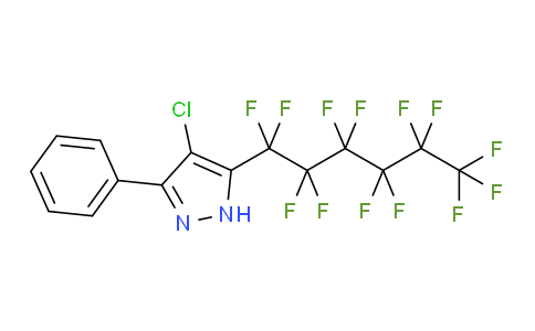 4-Chloro-5-phenyl-3-(1,1,2,2,3,3,4,4,5,5,6,6,6-tridecafluorohexyl)-1H-pyrazole