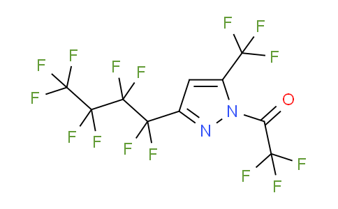 1-Trifluoroacetyl-3(5)-nonafluorobutyl-5(3)-(trifluoromethyl)pyrazole