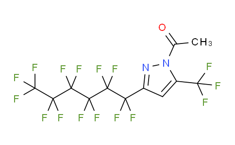 1-Acetyl-3(5)-perfluorohexyl-5(3)-(trifluoromethyl)pyrazole