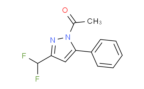 1-Acetyl-3(5)-difluoromethyl-5(3)-phenylpyrazole